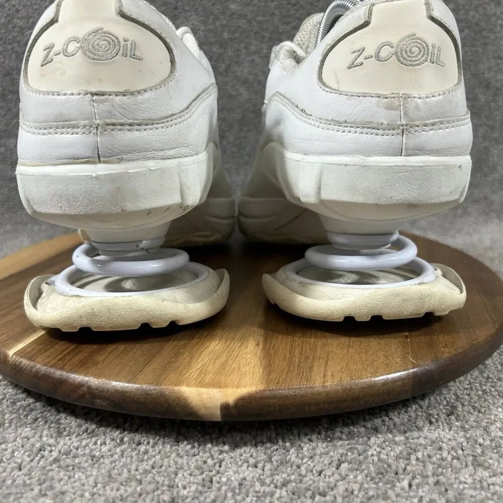 Z-Coil Freedom Classic Mens Sz 10 White Coil Spring Heel Therapeutic Shoes Used